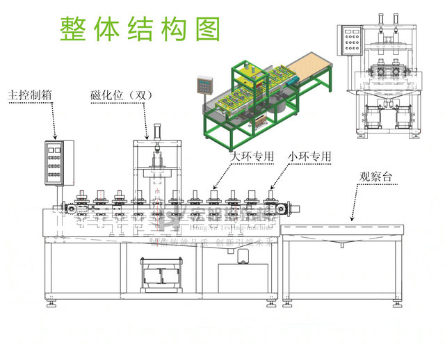 軸承套圈探傷機結(jié)構示意圖